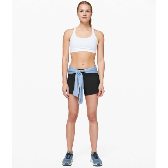 Lululemon Speed Up Short Long 4" Inseam - Black Active Runner Shorts sz 6 - Picture 12 of 13